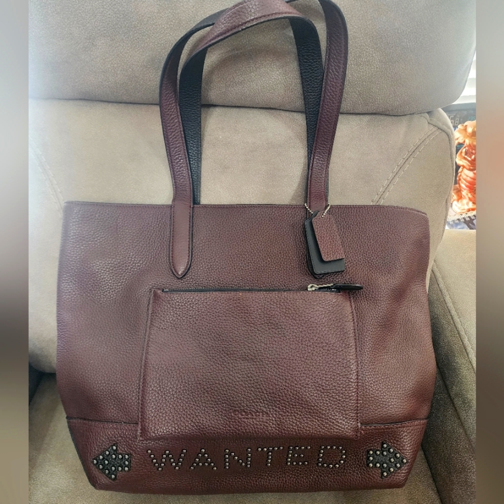 Coach Metropolitan Western Tote W/Rivets